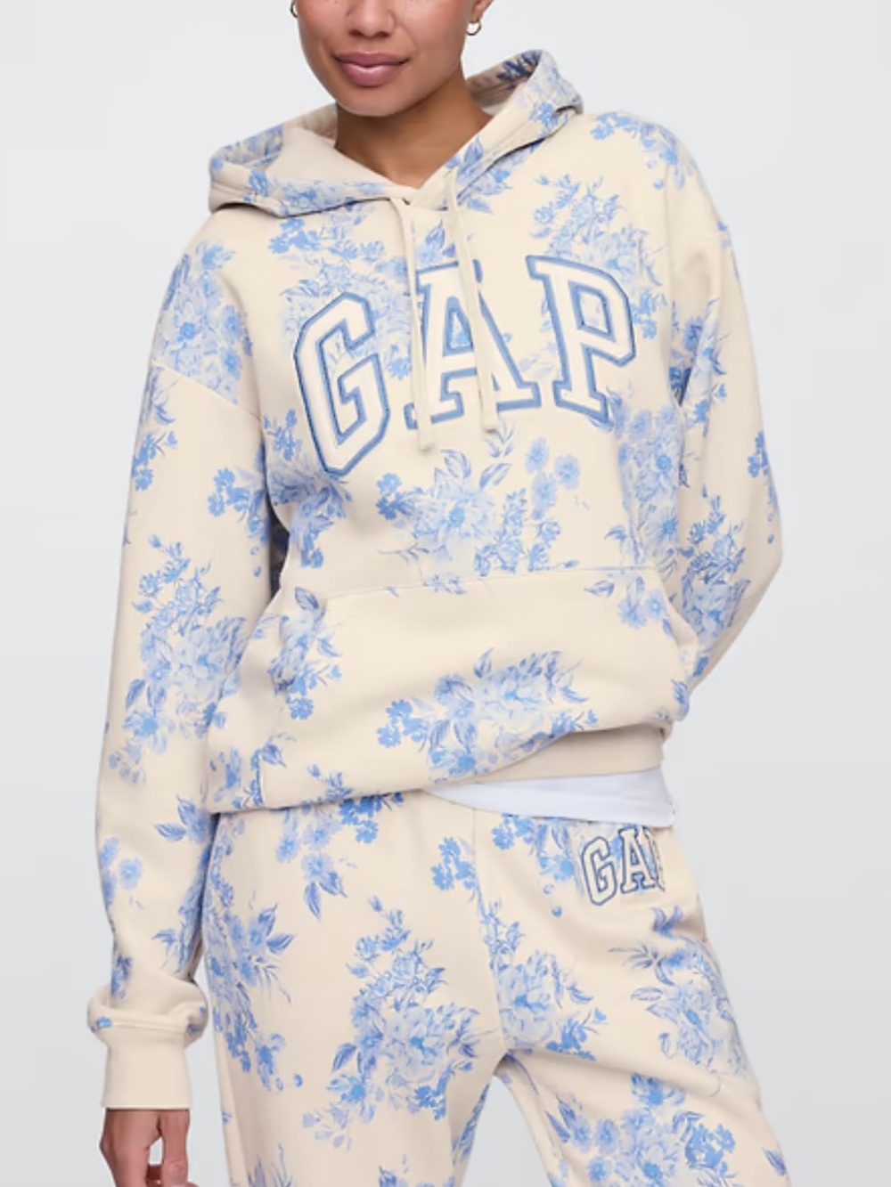 Gap Floral Hoodie, Size XL, NWT